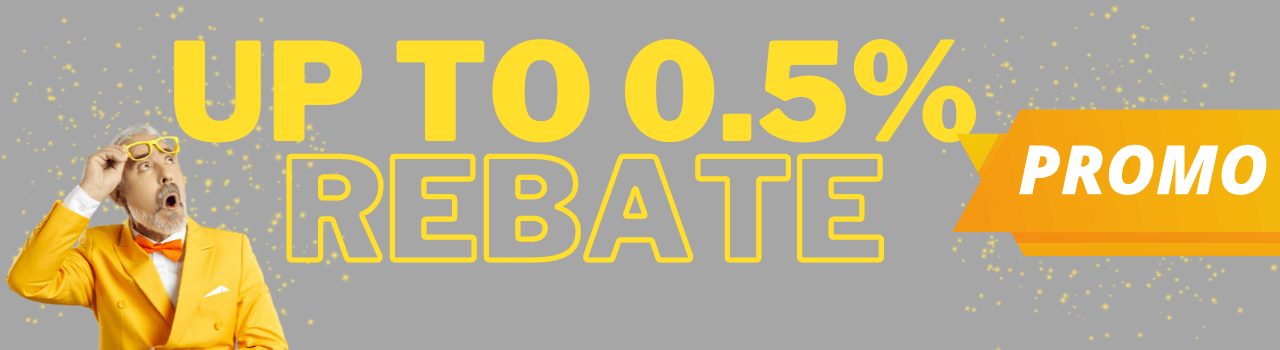 UP TO 0.5% REBATE ON ALL GAMES!!