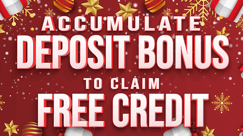 ACCUMULATIVE DEPOSIT FREE CREDIT GIVEAWAY